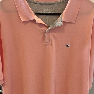 Vineyard Vines Men's Pink Polo Shirt
